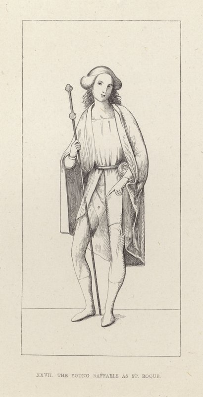 O jovem Rafael como São Roque de English School