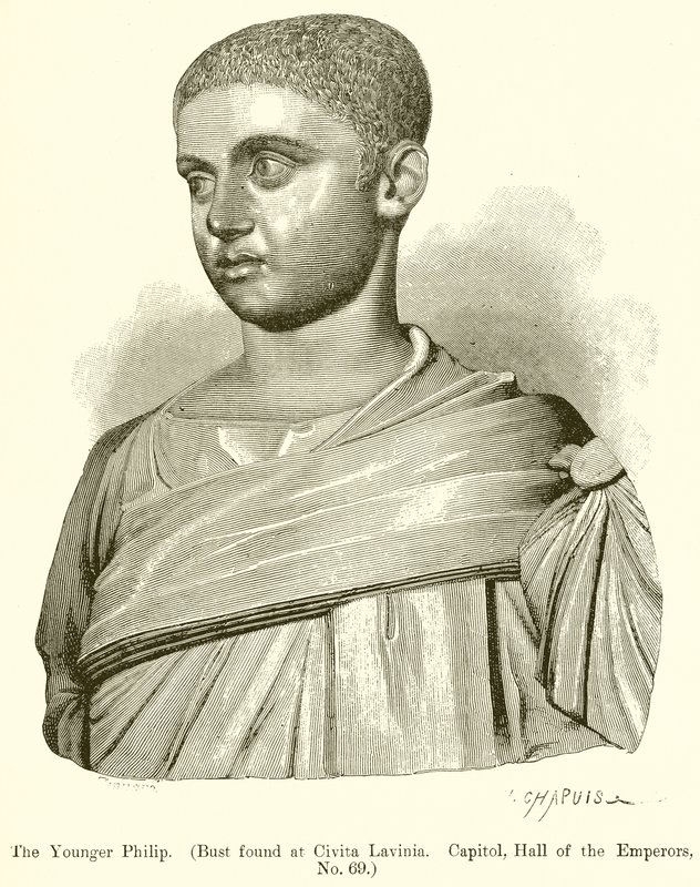 O filhote mais novo. (Busto encontrado em Civita Lavinia. Capitólio, Salão dos Imperadores, nº 69) de English School