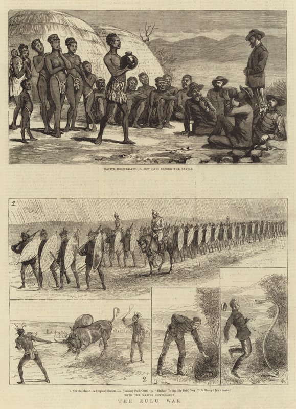 A Guerra Zulu (gravura) de English School