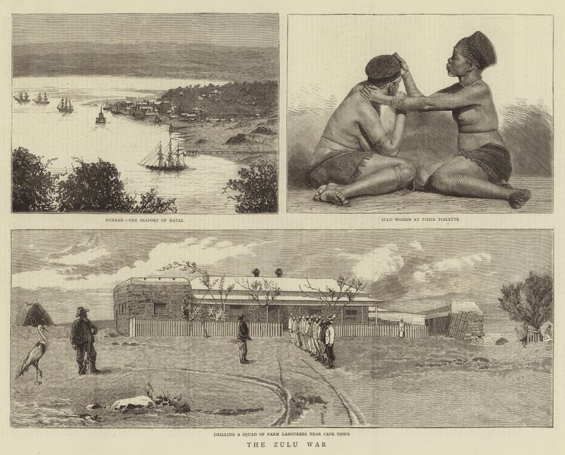 A Guerra Zulu (gravura) de English School