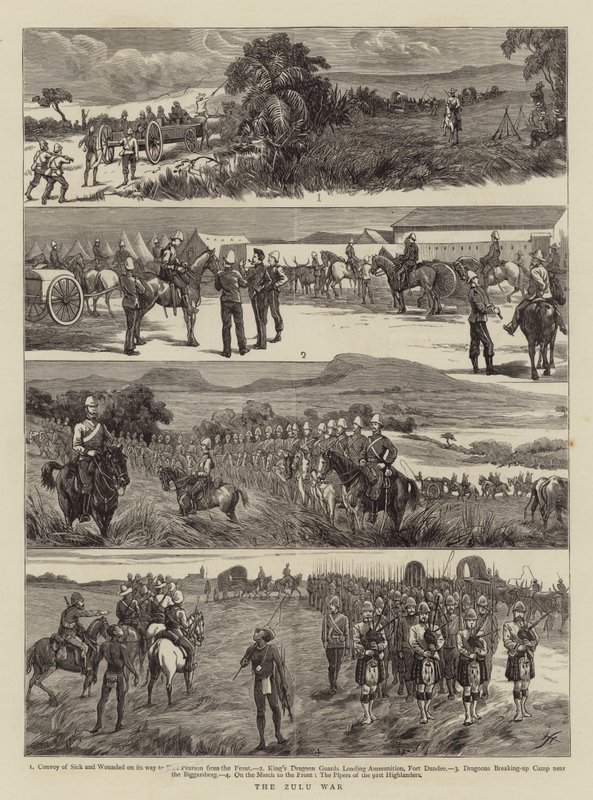 A Guerra Zulu (gravura) de English School