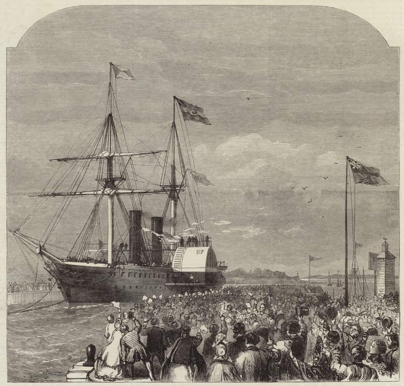 A chegada de Garibaldi a Southampton de English School