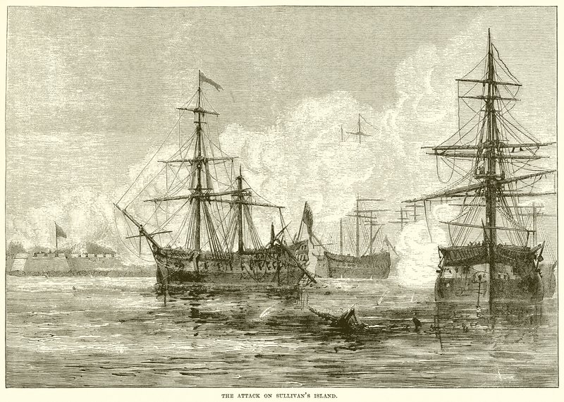 O ataque na ilha de Sullivans de English School