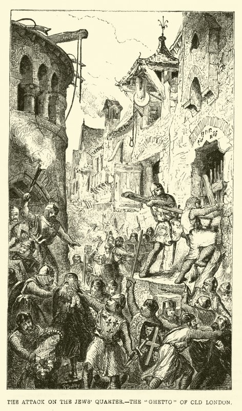 O ataque ao Bairro dos Judeus, o Gueto da Velha Londres de English School