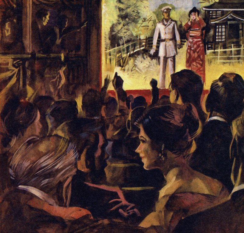 A platéia gritou e assobiou durante a apresentação de estréia de Madame Butterfly de English School