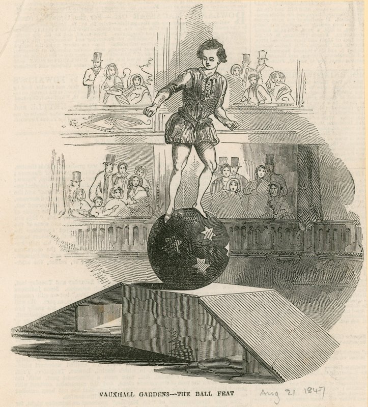O feito de bola, Vauxhall Gardens, Londres de English School