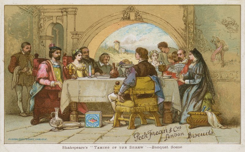 A cena do banquete de Shakespeare The Taming of the Shrew de English School