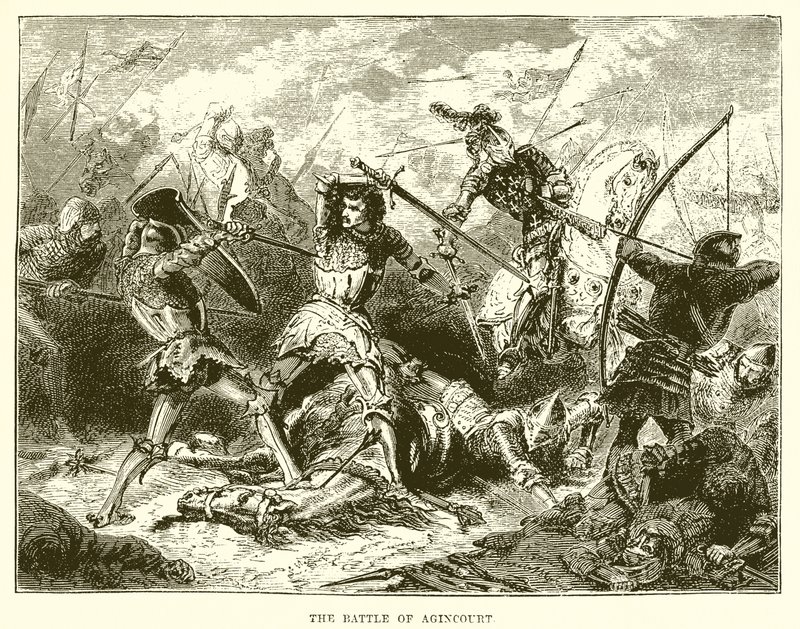 A batalha de Agincourt de English School