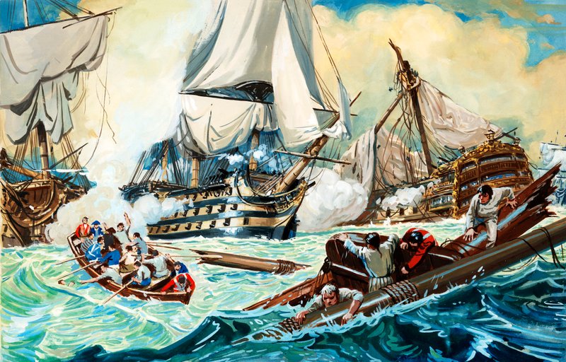 A batalha de Trafalgar de English School