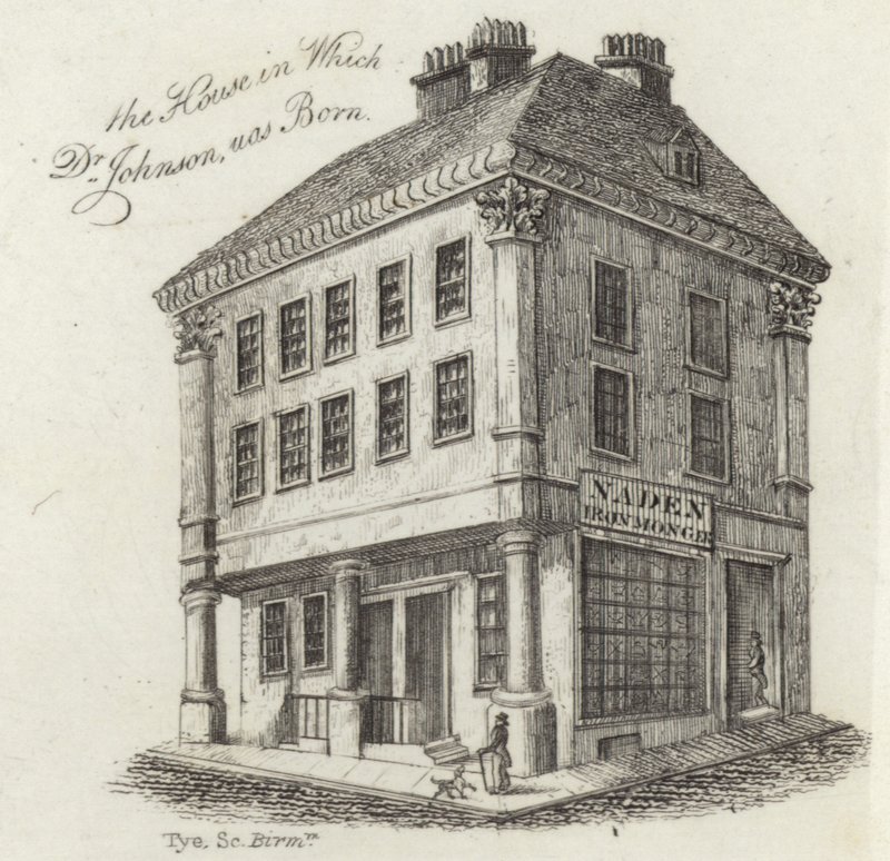 O local de nascimento do Dr. Samuel Johnson de English School