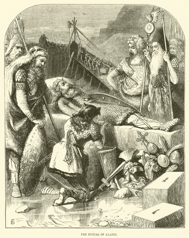 O enterro de Alarico (gravura) de English School