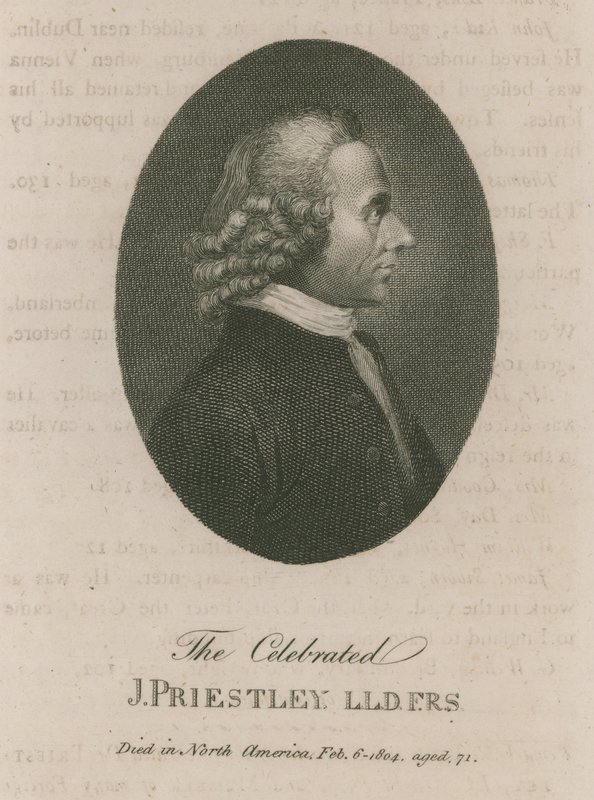 O célebre Joseph Priestley de English School