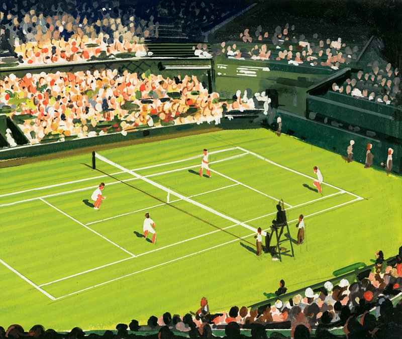 O tribunal central em Wimbledon de English School