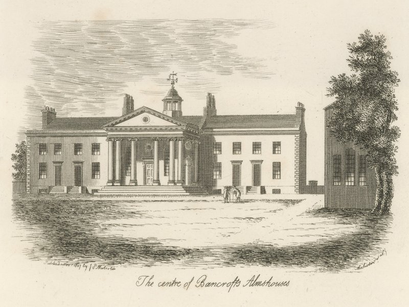 O centro de Bancrofts Almshouses de English School