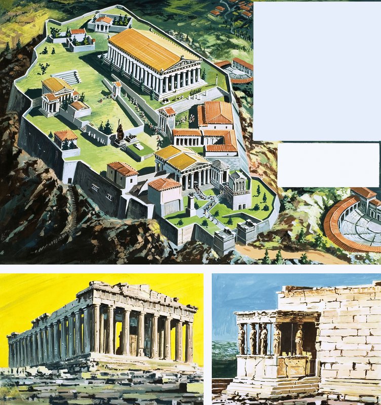A, cidade, de, atenas, em, grécia antiga de English School
