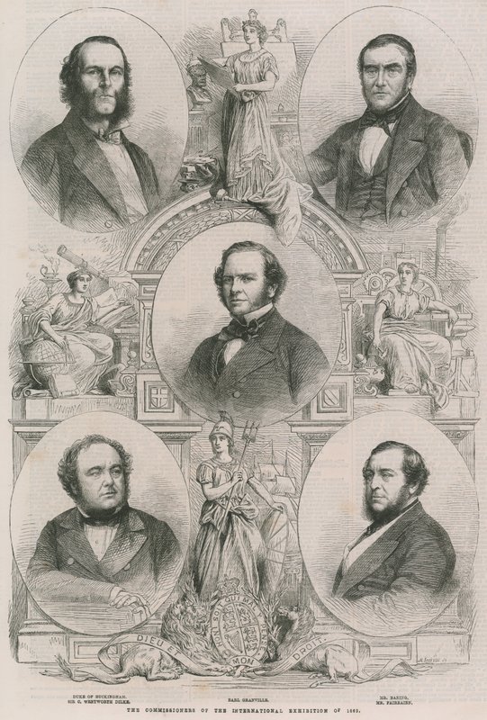 Os comissários da Exposição Internacional de 1862 de English School