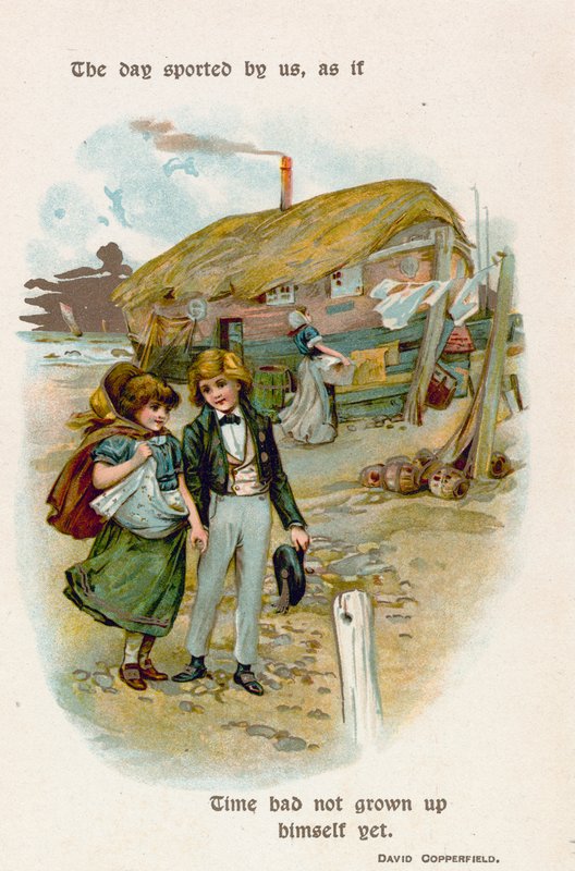 O dia ostentado por nós, como se o Tempo ainda não tivesse se desenvolvido. David Copperfield de English School