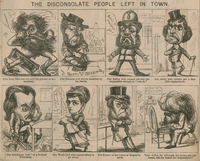 As pessoas desconsoladas na cidade de English School