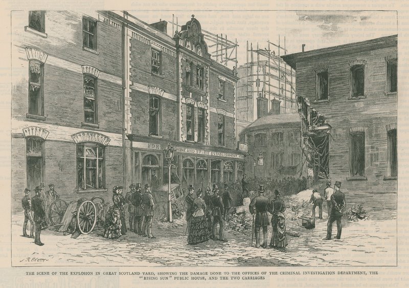 As explosões de dinamite no West End de Londres de English School