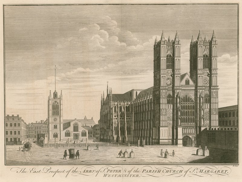 A perspectiva do leste da Abby de St Peters da Igreja Paroquial de St. Margaret, Westminster de English School