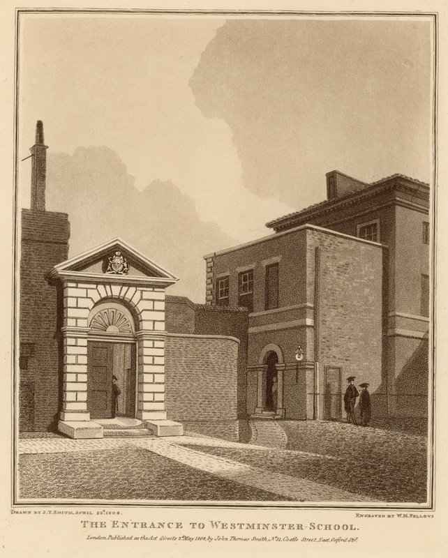 A entrada para a Westminster School de English School