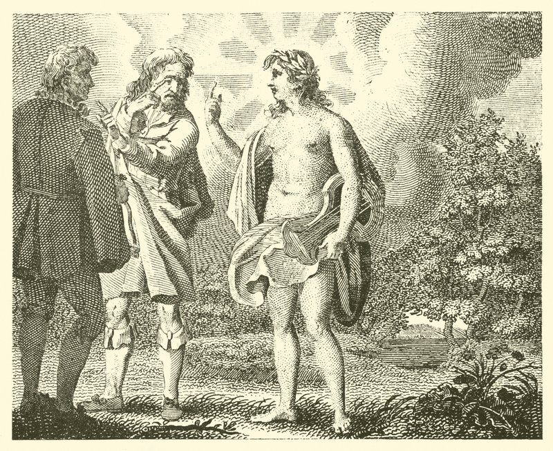 O invejoso e o cobiçoso (gravura) de English School