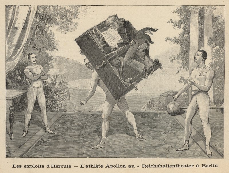 As façanhas de Hércules - o atlético Apollon no Teatro Reichshallen, Berlim de English School