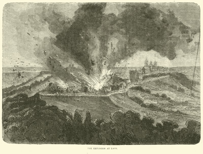 A explosão em Laon, setembro de 1870 de English School