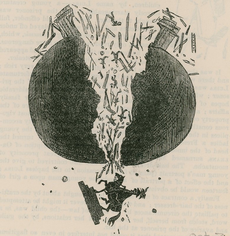 A queda da estátua de Wellington; desenho animado de English School