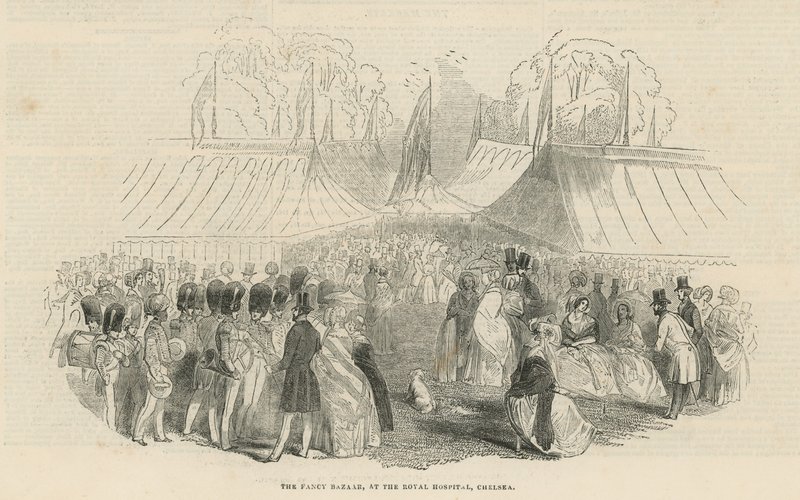 O bazar chique no Royal Hospital, Chelsea de English School