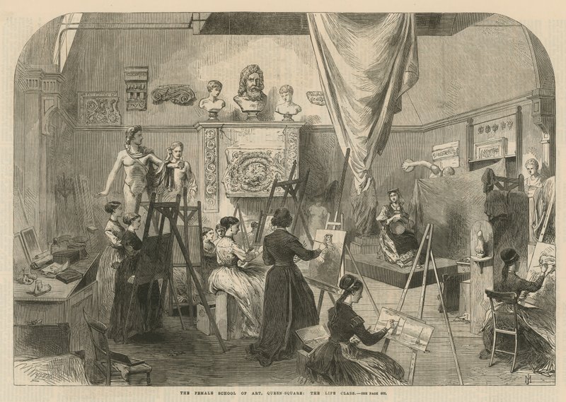 A escola feminina de arte na Queen Square de English School