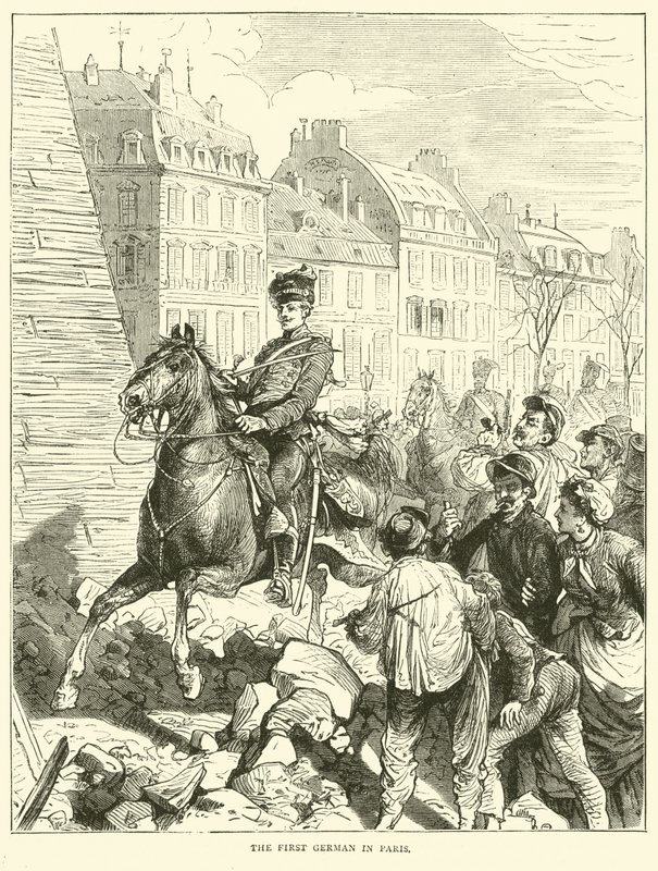 O primeiro alemão em Paris, fevereiro de 1871 de English School