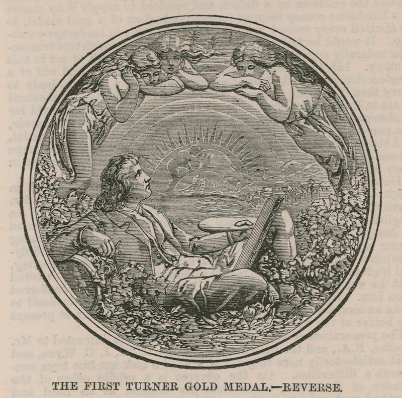 A primeira medalha de ouro de Turner (reversa) de English School