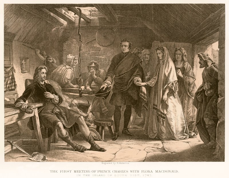 A primeira reunião do príncipe Charles com Flora Macdonald de English School