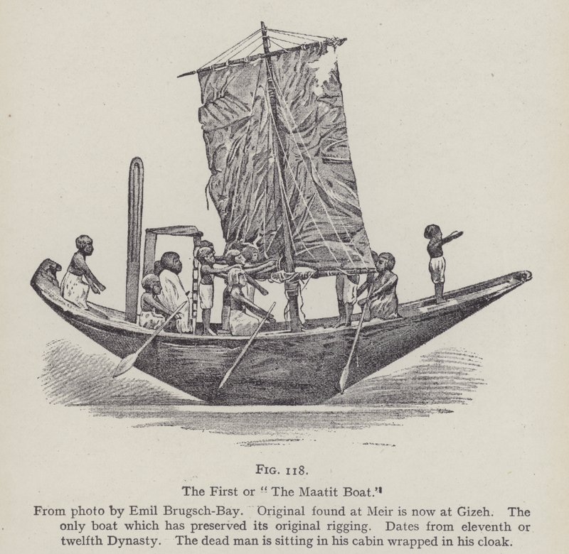 O primeiro ou o Barco Maatit (litografia) de English School