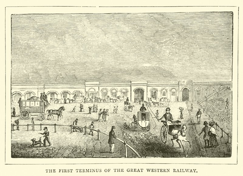 O primeiro terminal da Great Western Railway de English School