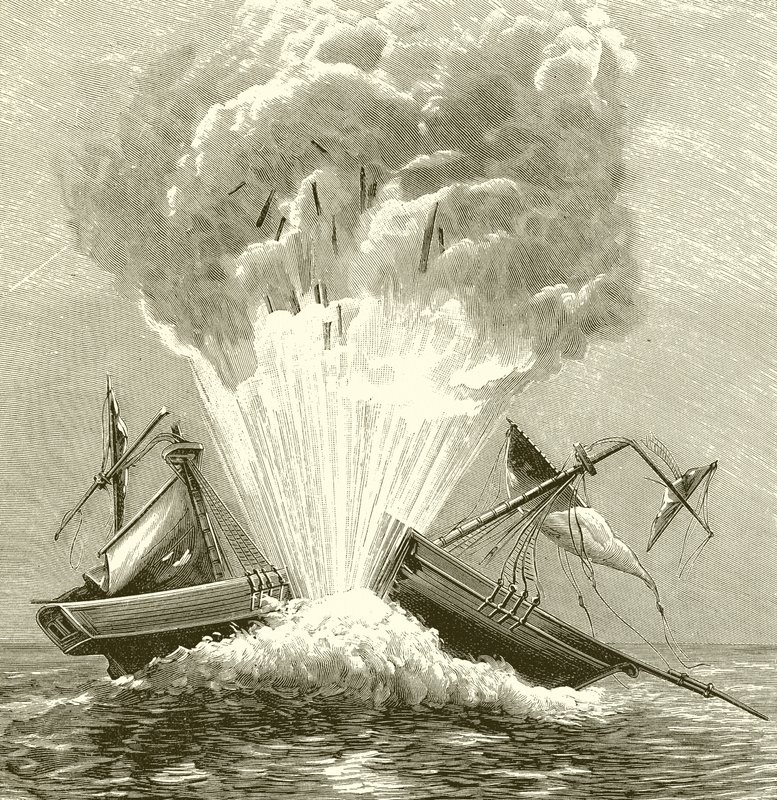 O primeiro torpedo, 1805 de English School