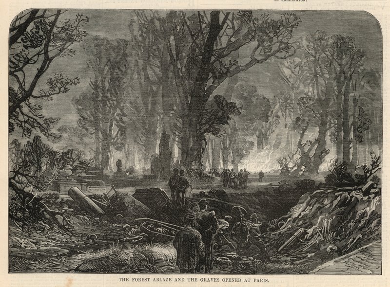 A floresta em chamas e as sepulturas abertas em Paris de English School