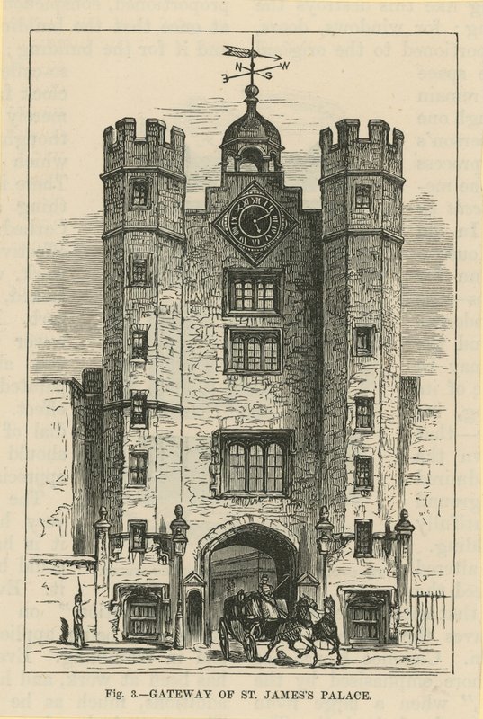 A porta de entrada do St Jamess Palace de English School