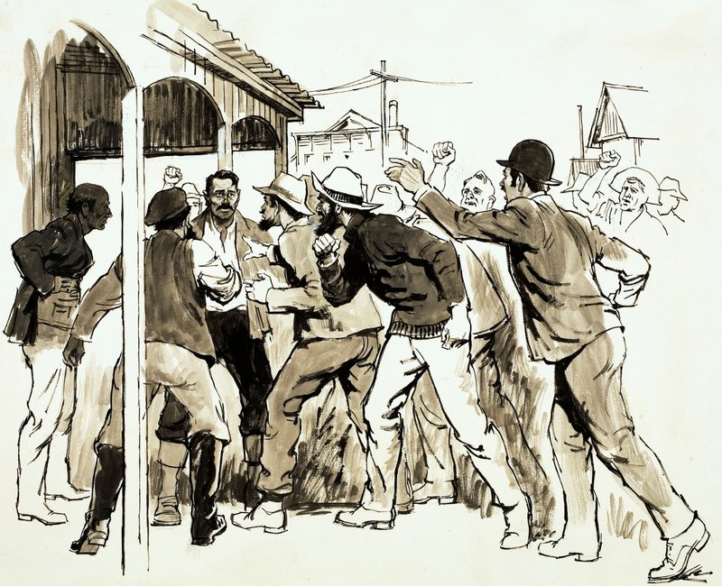 A corrida do ouro que não era de English School