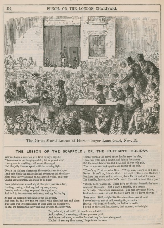 A grande lição moral na Horsemonger Lane Gaol de English School