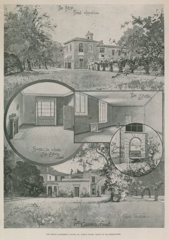 A casa do artista Sir Edwin Landseer de English School