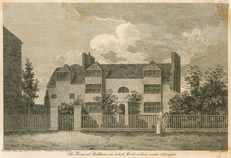 A casa em Parsons Green, perto de Fulham, Londres, quando Samuel Richardson escreveu Clarissa de English School