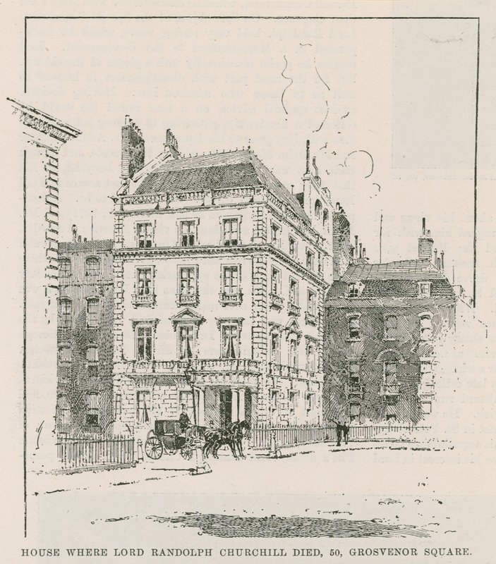 A casa onde Lord Randolph Churchill morreu de English School