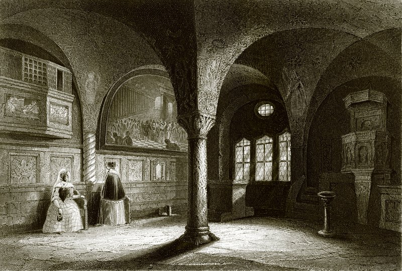 O interior da capela de Wartburg de English School
