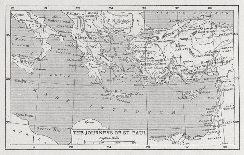 As viagens de São Paulo (litho) de English School
