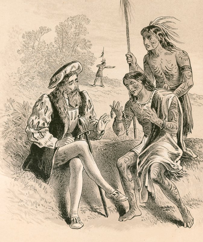 A bondade de Colombo para os nativos de English School