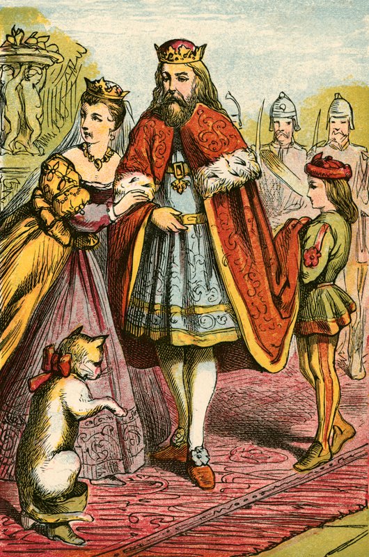 O rei e a princesa visitam o marquês de English School