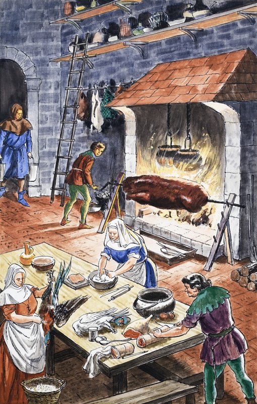 A cozinha dos velhos tempos de English School