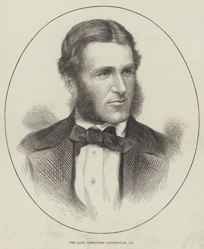 The late Commodore Goodenough, CB (gravura) de English School